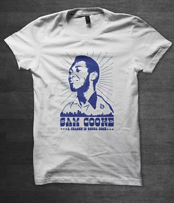 Sam Cooke T Shirt Soul Music Stax Motown Marvin Gaye Stevie Wonder Otis Reading • £15