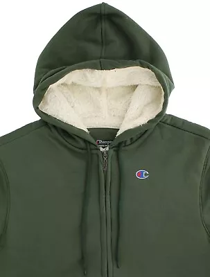 Champion Sherpa Hoodie Men's Full Zip Sport Jacket Embroidered Logo Pockets • $24.99