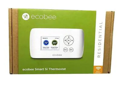 Ecobee Residential Smart Si Thermostat Wifi Enabled Eco Friendly Energy Saving • $75