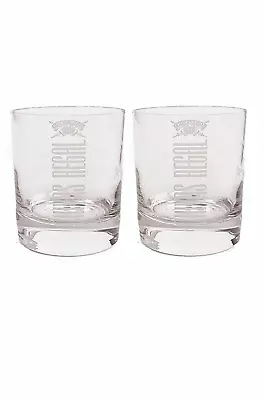 CHIVAS REGAL SCOTCH WHISKY 2 X OLD FASHIONED GLASSES BNWOB MAN CAVE ECOSSE • $31.99