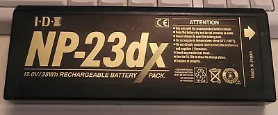 IDX Ni-Cd Rechargeable Battery Pack NP-23dx 12.0v 2.3Ah For Cameras - Used • $49.99