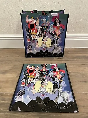 Disney Villains Tote Bag LOT OF 2 Reusable Halloween Candy Trick Or Treat • $12.99