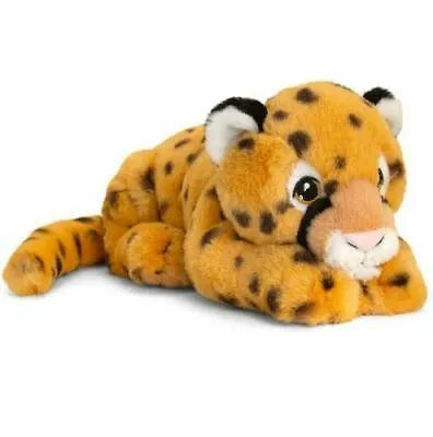 Keel Toys KEELECO CHEETAH 25cm Soft Toy Wild Cat 100% RECYCLED Eco Plush • £10.45