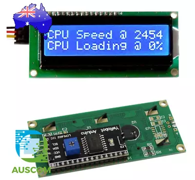 $8.60 • Buy 1602 16X2 LCD Display IIC/I2C/TWI/SPI Serial Interface Module For Arduino