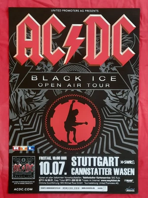 $49.95 • Buy +++ 2009 AC/DC Concert Poster July 10th Stuttgart Germany 1st Print 23 X 33