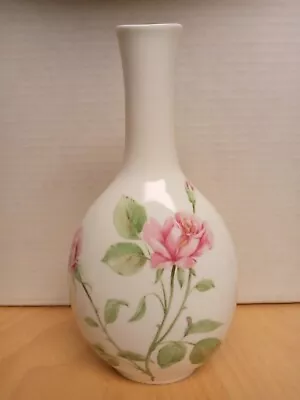 Vintage Mikasa JUNE ROSE A7719 Bud Vase | 8.25  | Bone China | Narumi Japan  • $16