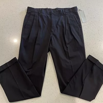 NWT Mens Perry Ellis Cottons Black Khaki Pants 36 X 34  Pant • $24.99