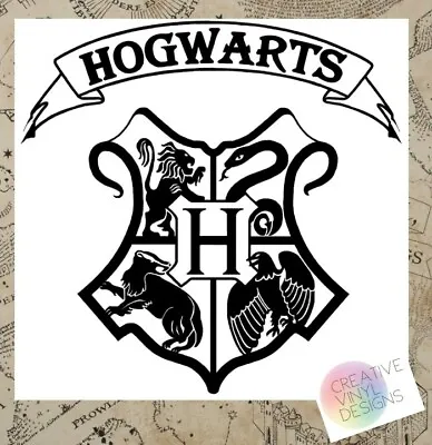 Hogwarts Crest Vinyl Wall Sticker Decal Harry Potter Inspired   • £5.98