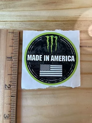 Monster Energy Sticker Made In America Monster Claw Circle • $3
