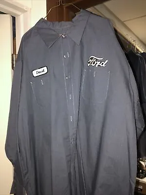Vintage Mechanic  Shop Shirt Men's 5XL-RG Long Sleeve Ford NWOT • $24.99