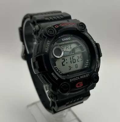 Casio G Shock Digital Men’s Watch - G-7900 - Moon/Tide Graph - Black/Red • $39.99