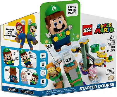 LEGO Super Mario Adventures Luigi Starter Course Toy 71387 • $43.19