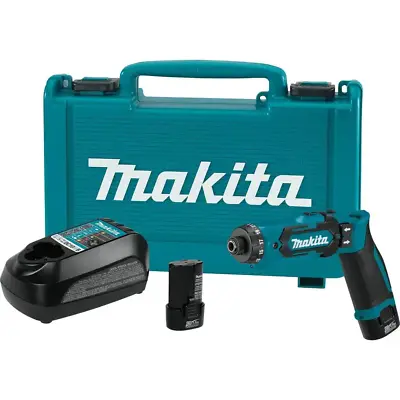 Makita Hex Driver-Drill Kit 7.2-V Lithium-Ion 1/4 In Cordless Auto-Stop Clutch • $226.74