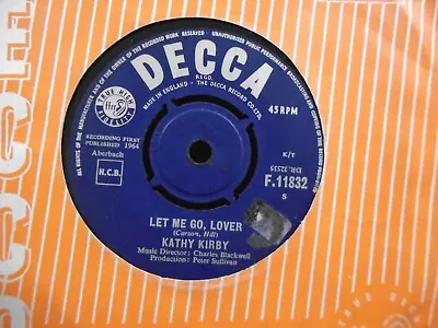 KATHY KIRBY   LET ME GO LOVER    Or.UK DECCA EX+ COND.IN Or.SL • £1.29
