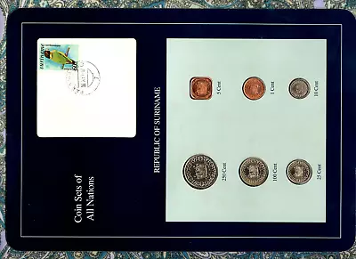 Coin Sets Of All Nations Suriname UNC 1987-1989 1025100250 Cents 1989 • $13.30