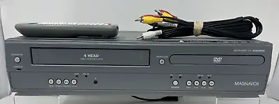 Magnavox DVD VCR Combo Player DV200MW8 4 Head VHS Player W/ Remote AV Cord WORKS • $99.99