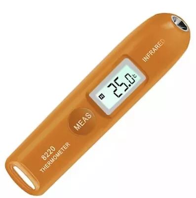 Temperature Pen Thermometer Gun Infrared Touch Less -50 To 220deg C Orange • $16.87