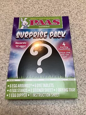 Suprise Pack Egg Decorating Kit For 12 Eggs With 4 Possibilites 1of 4 Themes • £1.51