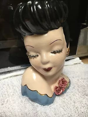 Vintage Hobbyist Signed Lady Head Vase • $45