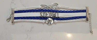 $7.99 • Buy Love Softball Bracelet Charm Ball Sport Jewelry Fast Shipping 