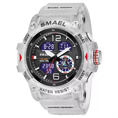 SMAEL Men Watch Digital Electronic Sport Wristwatch Student Boys Military Watch • $12.99