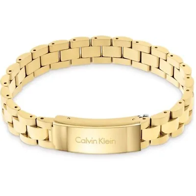 Popular Calvin Klein Men's Bracelet 18K Gold - 925 Silver Men Link Bracelet • £29.95