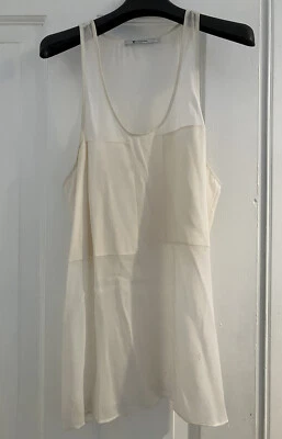 $29 • Buy T By Alexander Wang SILK Top Ivory Medium