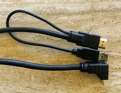 $10 • Buy HDMI Cable With Right Angle Bundle Pack Of 2 (3ft)