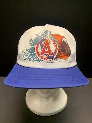 California Angels Vintage 1970s Or 1980s Foam Face Trucker Hat Snapback New Era • $15