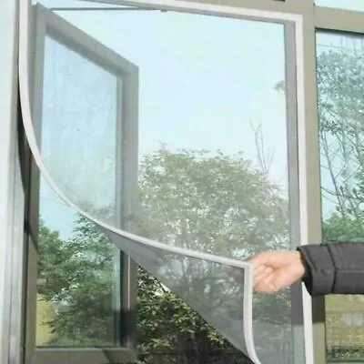 New BLACK-WHITE Window Screen Mesh Net BUG MOSQUITO FLY INSECT MOTH DOOR NETTING • £3.65