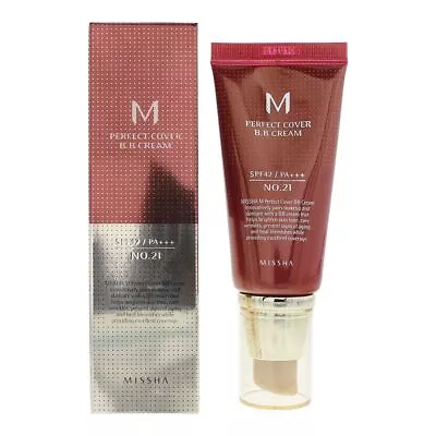 Missha Perfect Cover No.21 Light Beige BB Cream SPF42 50ml • $18.06