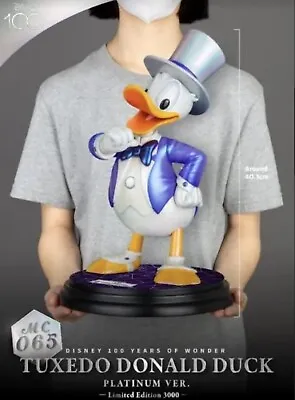 Disney 100 Years Of Wonder Tuxedo Donald Duck Master Craft Table Top Statue • $340