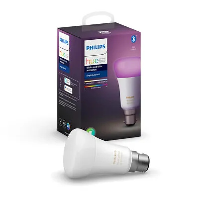 $99.95 • Buy Philips Hue 9W B22 Multicolour LED Light 800LM Wi-Fi APP Bluetooth Globe Bulb