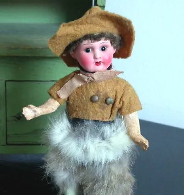 Antique Small Bisque Head Germany Boy Character Doll • $70