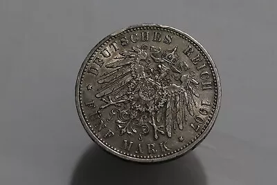 🧭 🇩🇪 Germany PRUSSIA 5 MARK 1907 SILVER SHARP DETAILS B55 #K9614 • $107.33