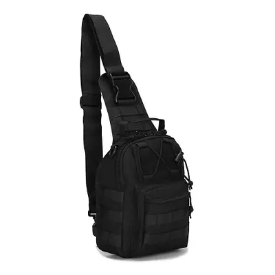 Men Backpack Molle Tactical Sling Chest Pack Shoulder Bag Outdoor Hiking Travel • $9.95