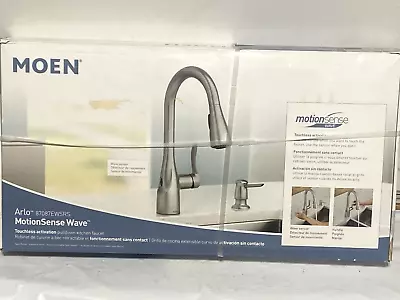 Moen Arlo Motionsense Wave Pull Down Kitchen Faucet In Stainless - 87087EWSRS • $220