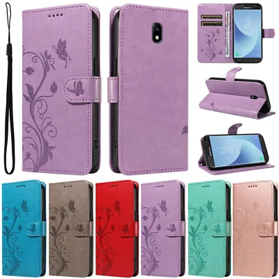For Samsung A9 A8 A7 A6 A5 J7 J6 J5 J4 Leather Wallet Case Magnetic Flip Cover • $11.99