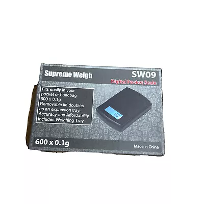 Supreme Weigh SW09 600g Digital Pocket Scale 0.1g AAA Batteries Included • $5.59