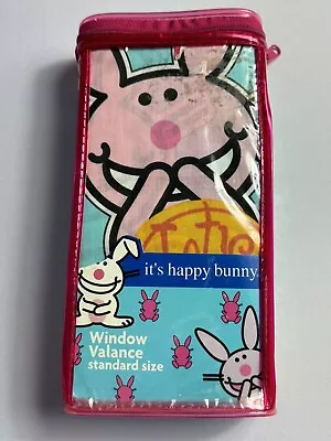 🎀 Vintage Y2K Happy Bunny Window Valance Jim Benton Hearts Cute Girlie Retro 🎀 • $9.99