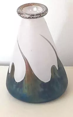 £32 • Buy Heron Glass Vase From The Gallery Range - Azure Green With White - Hand Crafted