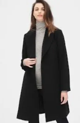 Maternity Blend Wrap Coat Black Gap Size XS • $12