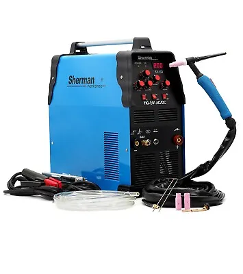 Sherman™ TIG Welder AC/DC 200AMP Welding Inverter Machine ARC HF Aluminium INOX • £608.35