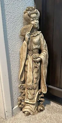 Universal Statuary Of A Chinese Geji Woman 24  7 Lbs Restoration Project • $59.95
