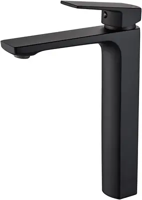 Bathroom Faucet Black Vessel Sink Faucet Cupc Certified Single Hole Tall Bathroo • £74.10