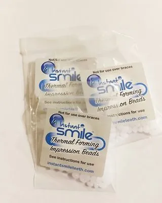 Instant Smile Teeth 3 Pack THERMAL FITTING BEADS Cosmetic Dental Makeover • $6.99