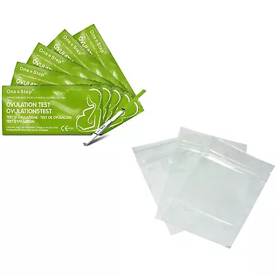 £2.99 • Buy Ovulation Test Strips Fertility Home Urine Kit + Optional Urine Collection Bags