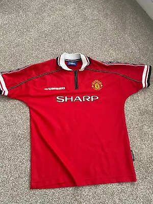 Manchester United 1999/00 Umbro Home Shirt 158cm • £40