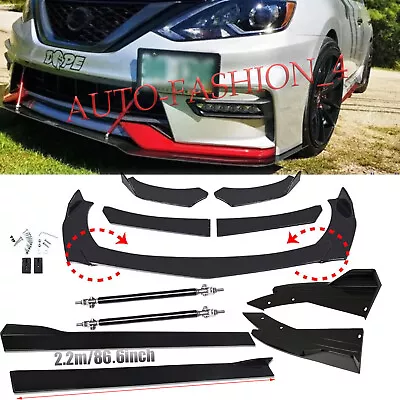 Front Bumper Lip /Side Skirt/ Strut Rods Rear Lip For Nissan Sentra Nismo • $99.99