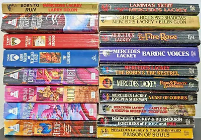 Huge 18 Book Lot MERCEDES LACKEY Mixed Series PB Fantasy Novels Bardic Joust Etc • $26.59